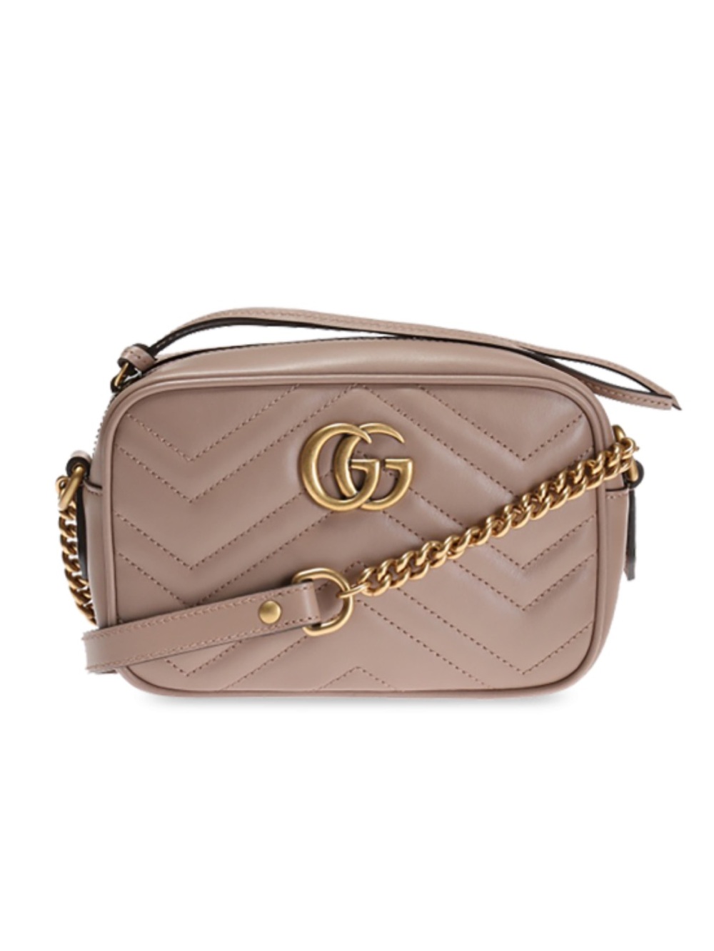 GUCCI Marmont GG mini quilted leather camera crossbody bag